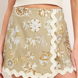 DESERT BLOOM WOVEN SKORT