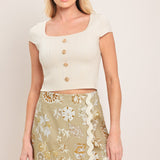 DESERT BLOOM WOVEN SKORT