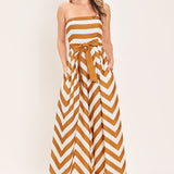 CINNAMON COAST WOVEN JUMPSUIT