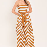 CINNAMON COAST WOVEN JUMPSUIT