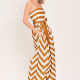 CINNAMON COAST WOVEN JUMPSUIT
