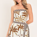 CABANA DREAM WOVEN SKORT ROMPER