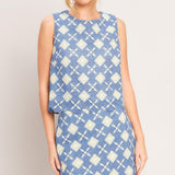 COASTAL WOVEN LACE TOP