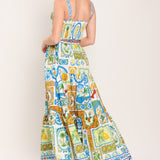 SICILIAN SUMMER WOVEN CROP TOP