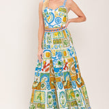 SICILIAN SUMMER WOVEN CROP TOP