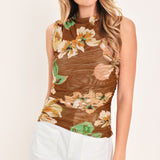 MOCHA GARDEN POWER MESH TOP