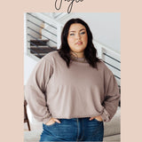 Lotta Love Knitted Sweater Top in Rust