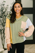 Jungle Trails Colorblock Top