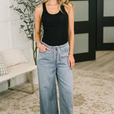 Keeping it Cool Scoop Neck Tank in Black