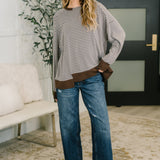 Leafy Breeze Relaxed Sweater Top