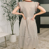 Let Me Love You Cap Sleeve Tiered Dress