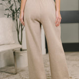 Nights Like This High Waist Palazzo Sweats in Ash Mocha