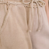 Nights Like This High Waist Palazzo Sweats in Ash Mocha