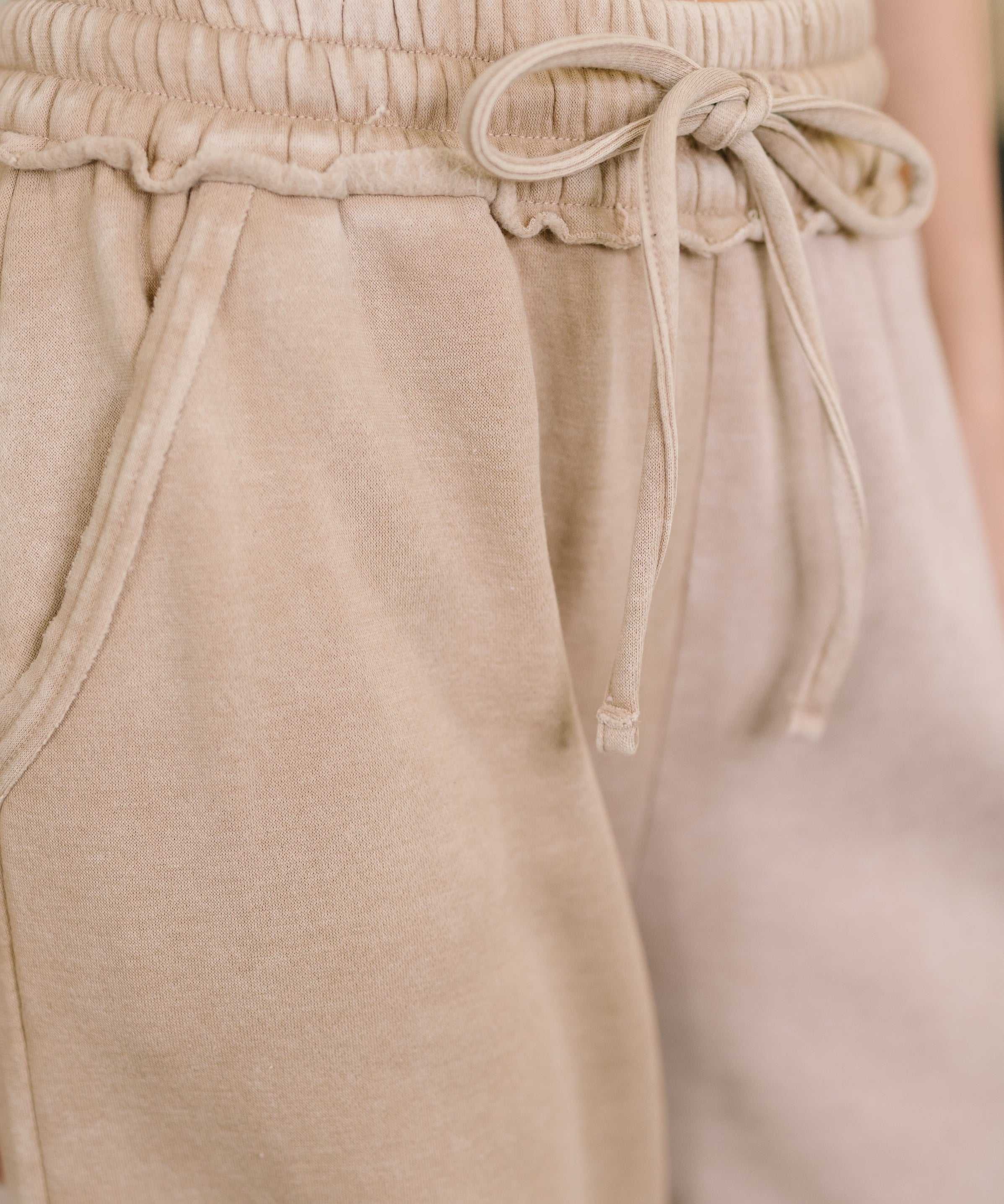Nights Like This High Waist Palazzo Sweats in Ash Mocha