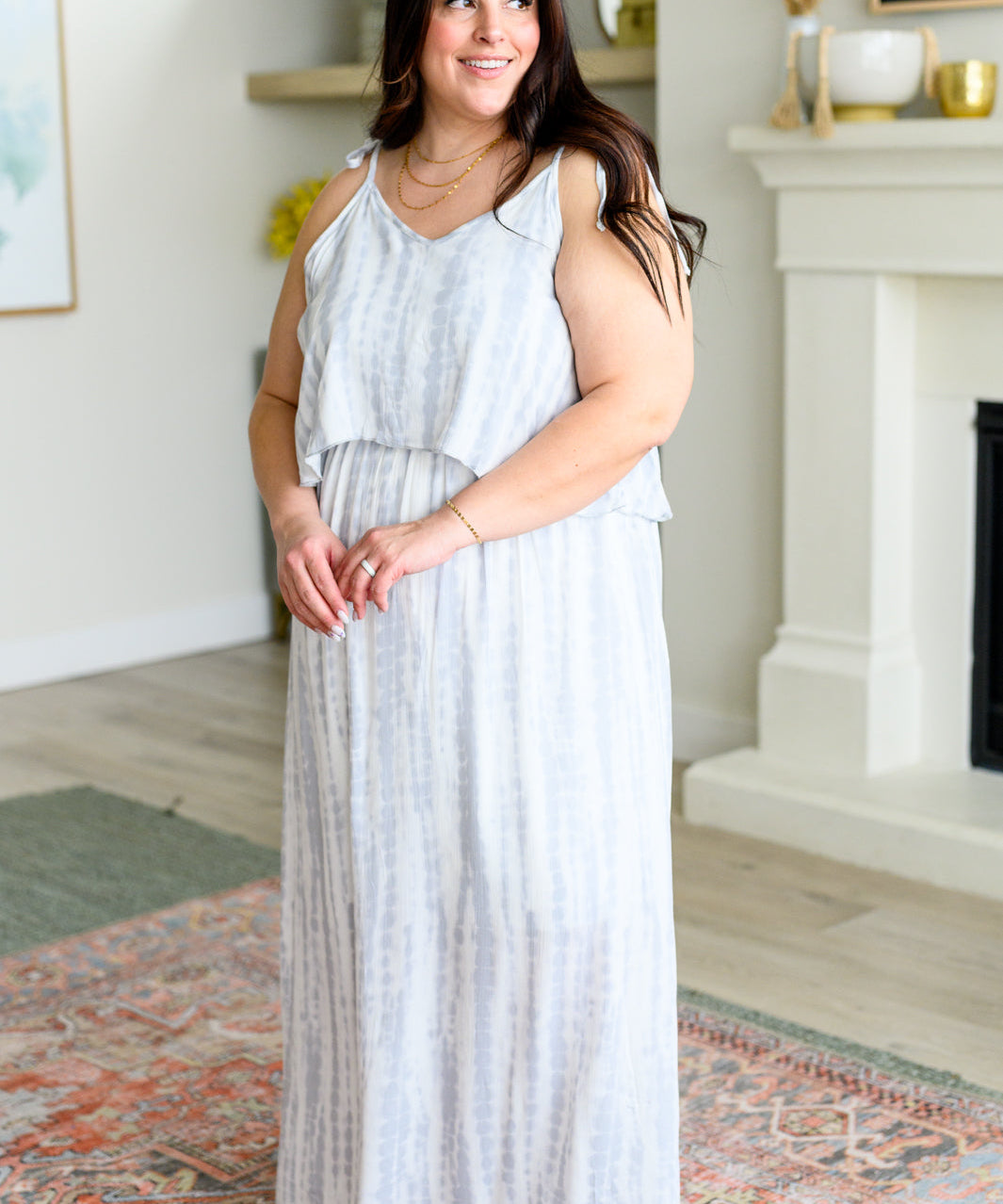 No More Grey Skies Maxi Dress