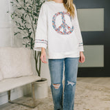 Peace, Love, and Flowers Peace Sign Top