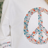 Peace, Love, and Flowers Peace Sign Top