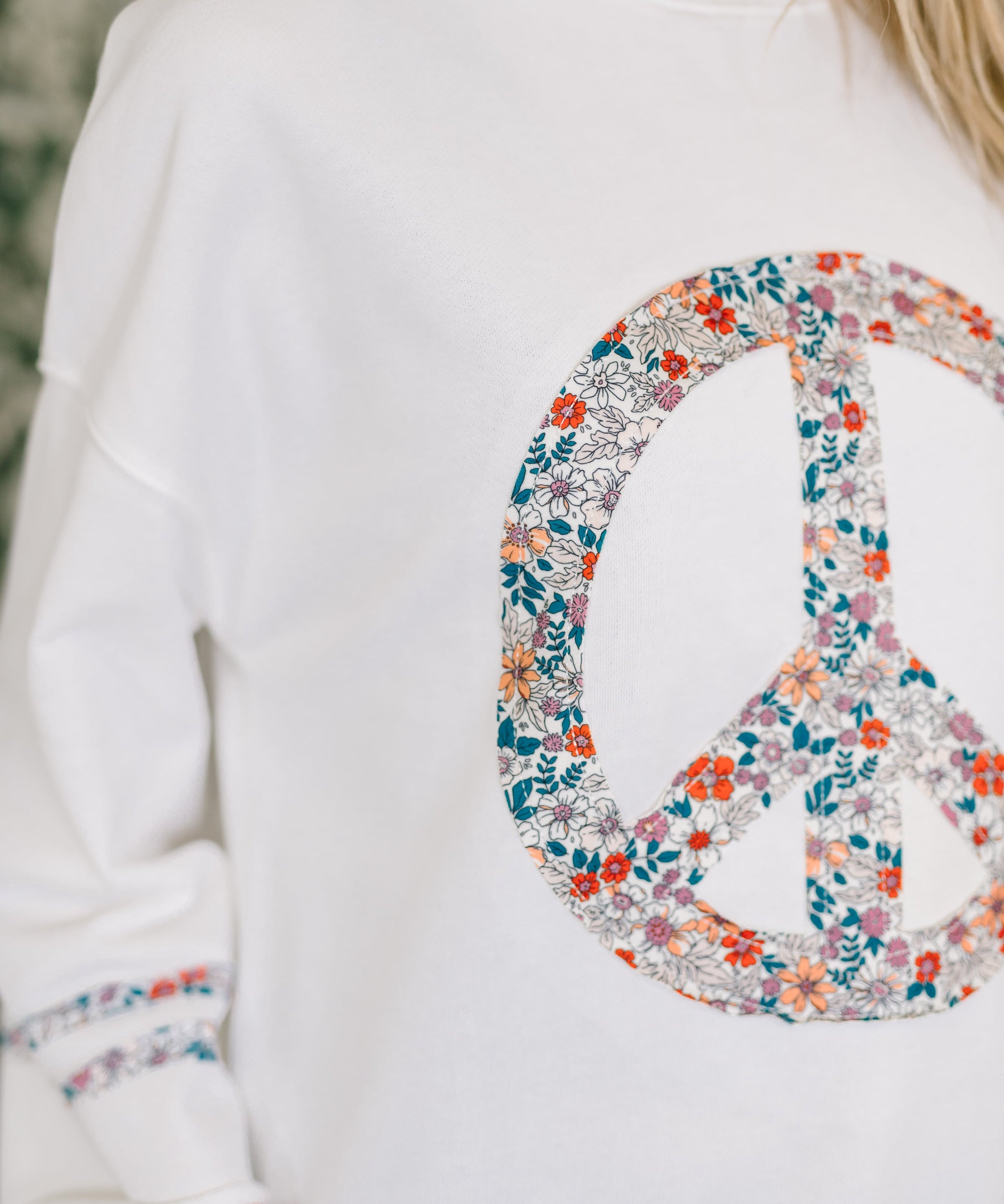 Peace, Love, and Flowers Peace Sign Top