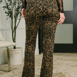 Roxy High Waist Bootcut Leopard Print