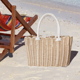 WEAVED BASKET TOTE