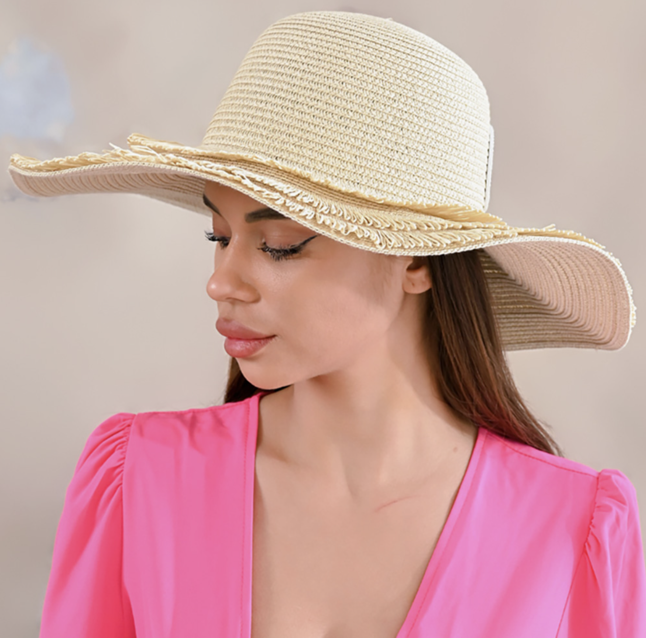 FRAYED SUN HAT