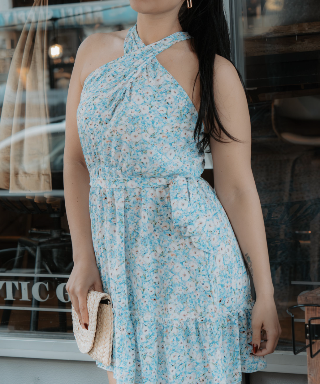 FLOWER SHOPS MIDI DRESS