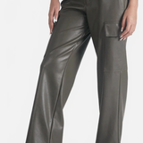 CARGO LEATHER WIDE LEG