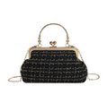 Vintage Tweed Frame Handbag