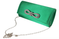 Crystal Bow Evening Clutch with Chain