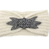 Crystal Embellished Knit Headwrap