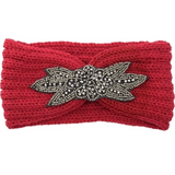 Crystal Embellished Knit Headwrap