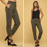 Suede Green Jogger