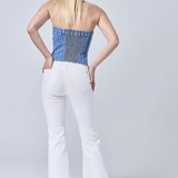 WHITE FLARE JEAN