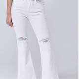 WHITE FLARE JEAN