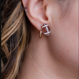 Football Sparkle Earring Game Day Accessory