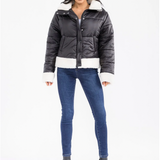Sherpa Trim Puffer Jacket