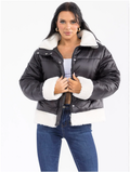Sherpa Trim Puffer Jacket