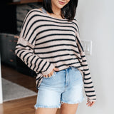 Self Assured Striped Sweater
