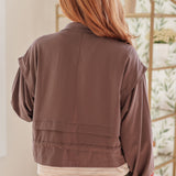 She's Got Game Cropped Jacket in Brown