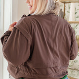 She's Got Game Cropped Jacket in Brown