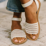 Sibley Sandal in Bone