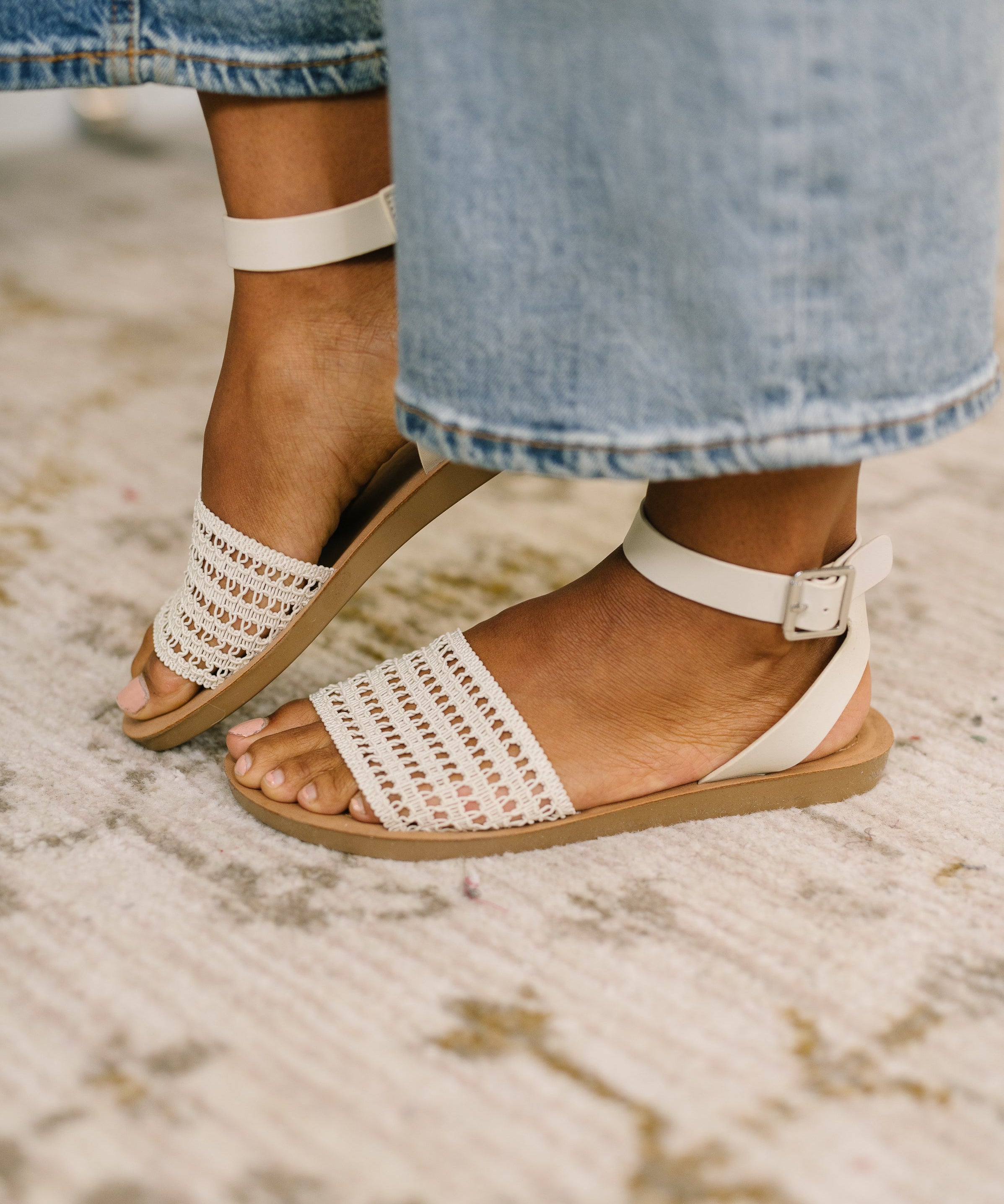 Sibley Sandal in Bone