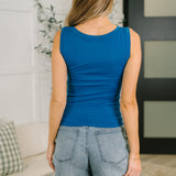 Start of Everything Round Neck Tank in Ocean Blue