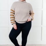 Super Seasonal Patchwork Waffle Knit Sweater