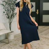 Sweet Like That Casual Dress in Navy