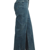 Rhinestone Studded Wide Leg Jeans
