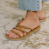 Trusty Strappy Sandals in Light Tan