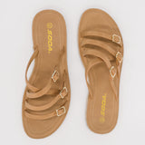 Trusty Strappy Sandals in Light Tan