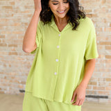 Two's Company Ribbed Button Down