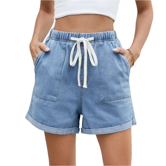 ROLLED HEM DRAWSTRING SHORT